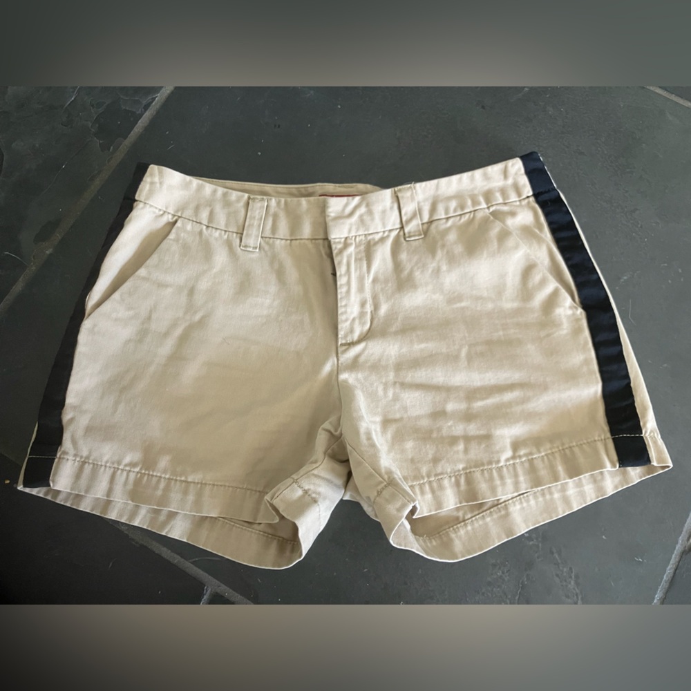 Women’s Merona Size 6 Beige/Black Cotton Shorts